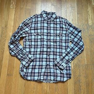 Double Layer Plaid Shirt
